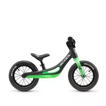Детский велосипед S'COOL Junior Bikes pedeX Magnesium Laufrad Black/Green