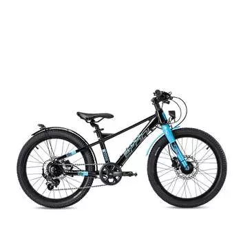 Детский велосипед S'COOL Junior Bikes XXlite evo disc 20 дюймов 7-Gang Black/Blue