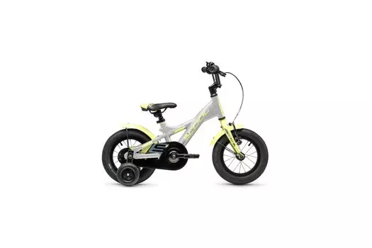 Детский велосипед S'cool XXlite 12 1-Gang - 12 дюймов - Y-Form - 2025, цвет Silber|Silver/Lime