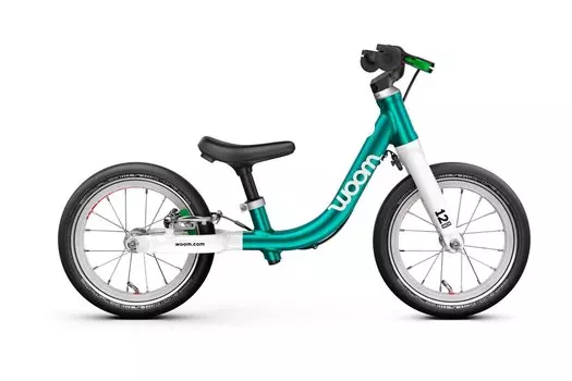 Детский велосипед WOOM GO 1 - 12 дюймов - 2025, цвет Trkis|metallic turquoise