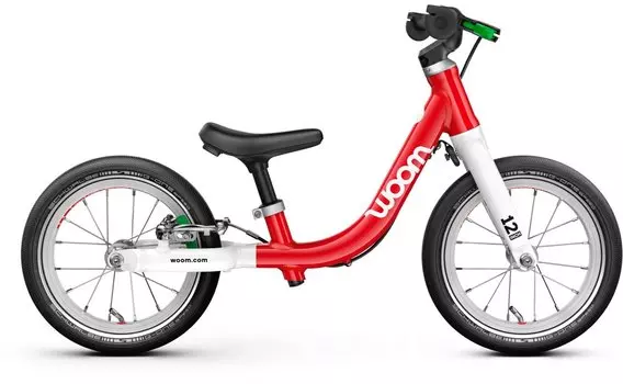Детский велосипед WOOM GO 1 - 12 дюймов - 2025, цвет Rot|woom red