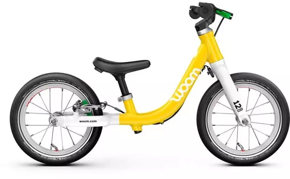 Детский велосипед WOOM GO 1 - 12 дюймов - 2025, цвет Gelb|vibrant yellow