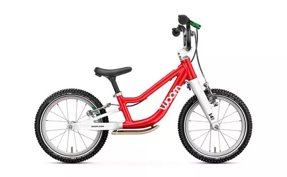 Детский велосипед WOOM GO 1+ - 14 дюймов - 2025, цвет Rot|woom red