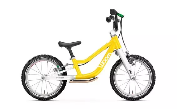 Детский велосипед WOOM GO 1+ - 14 дюймов - 2025, цвет Gelb|vibrant yellow