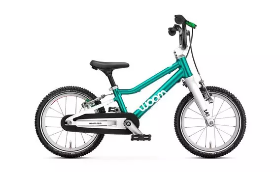 Детский велосипед WOOM GO 2 - 14 дюймов - 2025, цвет Trkis|metallic turquoise