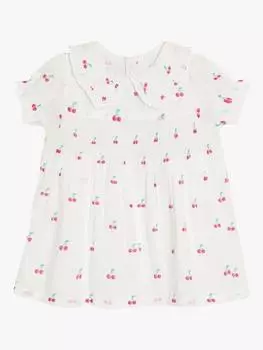 Детский вишневый топ с воротником питер пэн JoJo Maman Bb, белый