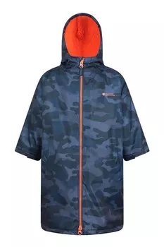 Детский водонепроницаемый пеленальный халат с принтом приливов Mountain Warehouse, синий