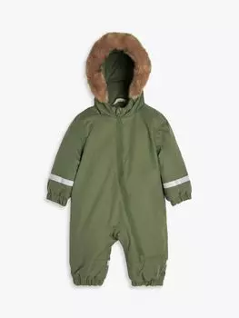 Детский водонепроницаемый зимний комбинезон John Lewis зеленый