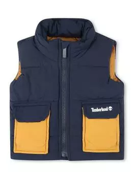 Детский водоотталкивающий пуховик-жилетка Timberland, цвет Night