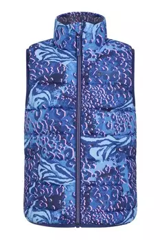 Детский водостойкий стеганый жилет с принтом «роко» Mountain Warehouse, фиолетовый