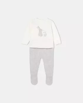 Детский вязаный комплект из свитера и леггинсов El Corte Ingls, серый