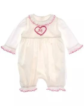 Детский вышитый комбинезончик Rachel Riley Baby, цвет multi