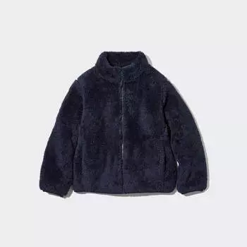 Детская флисовая куртка Uniqlo Toddler Fluffy Zipped, 69 темно-синий