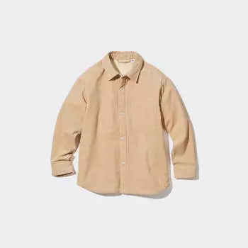 Детский жакет Uniqlo Pile Lined Corduroy, бежевый