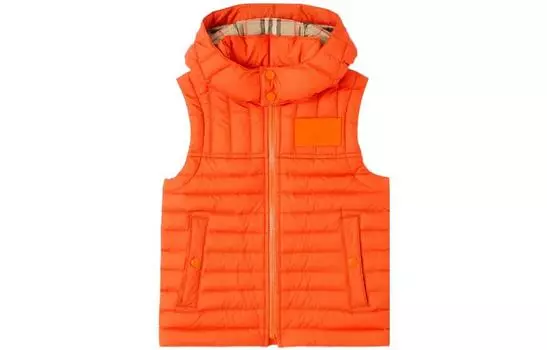 Детский жилет Burberry, цвет Dark cinnamon color