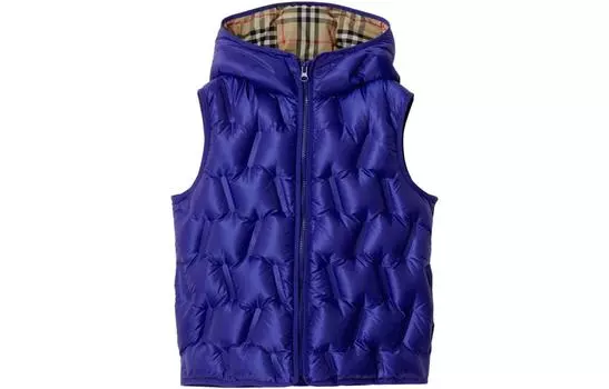 Детский жилет Burberry, цвет Iron Blue