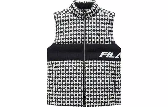Детский жилет ФИЛА FILA, цвет черный/белый цвет