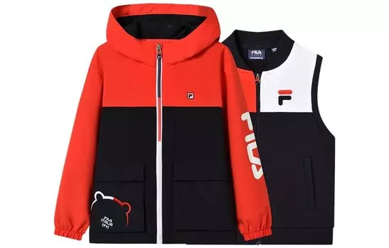 Детский жилет Fila Kids, темно-синий