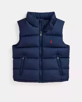 Детский жилет с водоотталкивающей подкладкой Polo Ralph Lauren, темно-синий