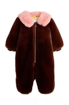 Детский зимний комбинезон Mini Rodini, бордовый