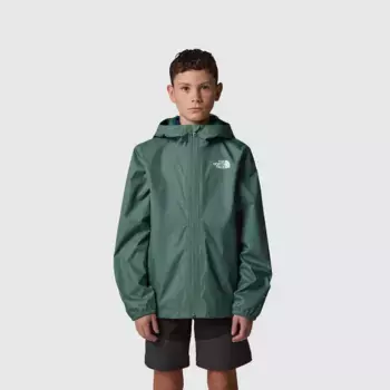Детский зиплайн The North Face водонепроницаемая куртка, зеленый