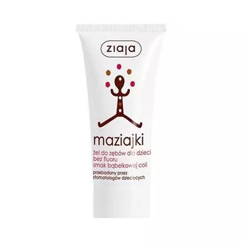 Детский зубной гель без фтора, 50 мл Ziaja, Maziajki