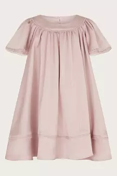 Детское атласное платье качели Monsoon, розовый