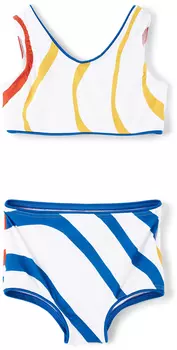 Детское белое бикини Juliana Sound Waves Wolf & Rita