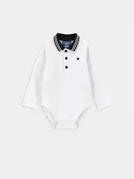 Детское боди Coccodrillo, белый