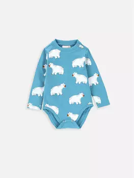 Детское боди Coccodrillo, синий