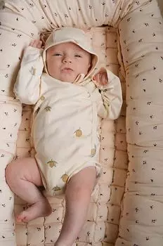 Детское боди Konges Sljd, бежевый