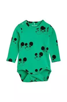 Детское боди Mini Rodini, зеленый