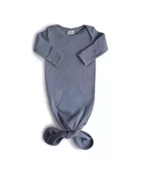 Детское боди с длинными рукавами и узлом Mushie, цвет Azul ndigo