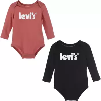 Детское боди с длинными рукавами Levi's "BATWING", УНИСЕКС Levi'S Kids, черный