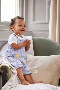 Детское боди с воротником Jojo Maman Bb, белый