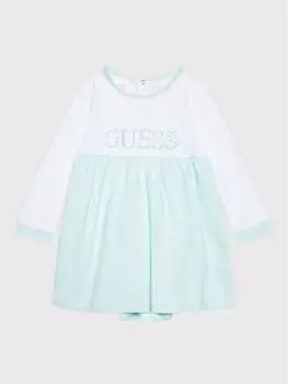Детское боди стандартного кроя Guess, зеленый