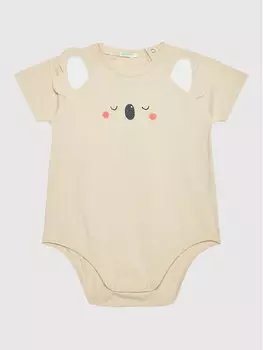 Детское боди стандартного кроя United Colors Of Benetton, бежевый