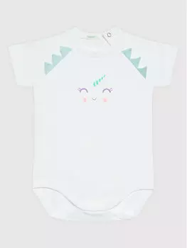 Детское боди стандартного кроя United Colors Of Benetton, белый