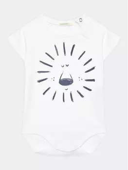 Детское боди стандартного кроя United Colors Of Benetton, белый