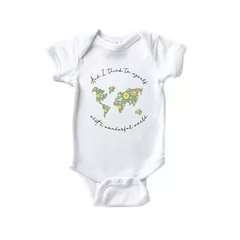 Детское боди What A Wonderful World The Juniper Shop, белый