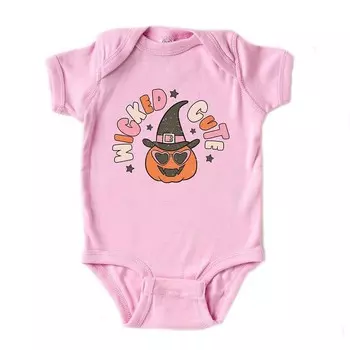 Детское боди Wicked Cute Pumpkin The Juniper Shop, розовый