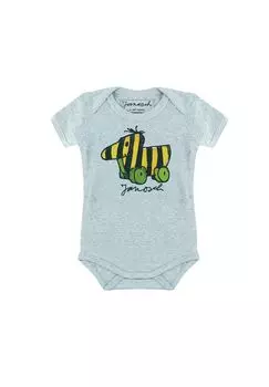 Детское боди Янош - Tiger Duck LOGOSHIRT, цвет Grey-melange