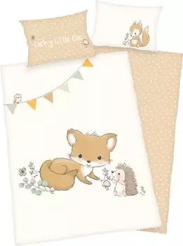 Детское двустороннее постельное белье 205816 2 шт. Herding, белый