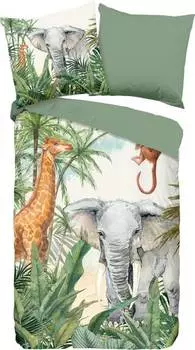 Детское двустороннее постельное белье 206322 2 шт. Good Morning, зеленый