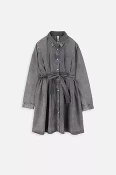 Детское джинсовое платье Coccodrillo, серый