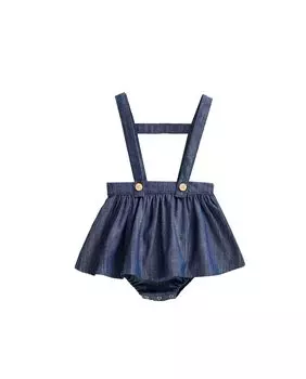 Детское джинсовое платье на бретелях Dadati