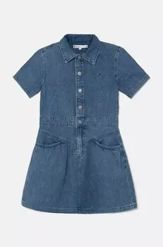 Детское джинсовое платье Tommy Hilfiger, синий