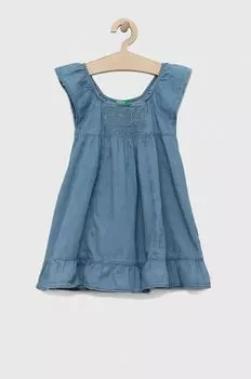 Детское джинсовое платье United Colors of Benetton, синий