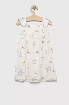 Детское хлопковое платье GAP x Disney, белый