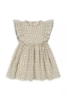 Детское хлопковое платье Konges Sljd, синий